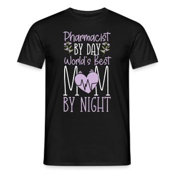 Technicien en pharmacie - T-shirt homme - noir - Devant - AI Model Male 178 light (178cm)
