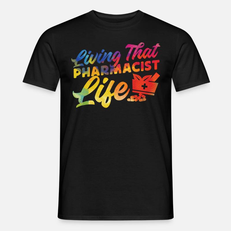 Pharmacy Tech Technician - Männer T-Shirt - Schwarz