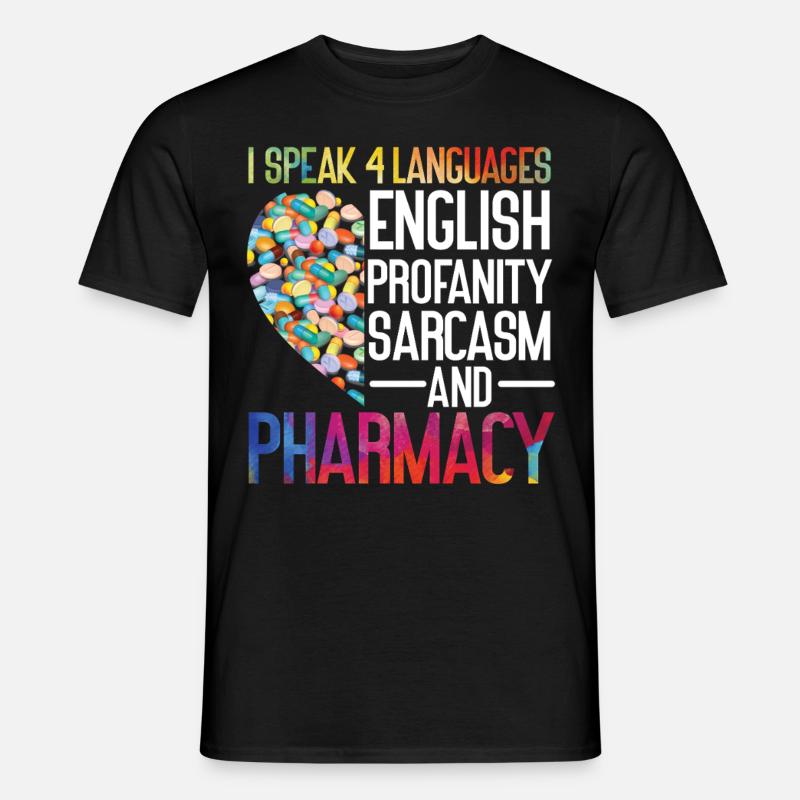 Pharmacy Tech Technician - Männer T-Shirt - Schwarz