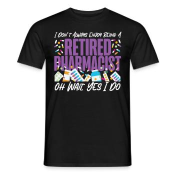 Technicien en pharmacie - T-shirt homme - noir - Devant - AI Model Male 178 light (178cm)