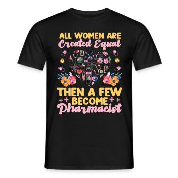 Technicien en pharmacie - T-shirt homme - noir - Devant - AI Model Male 178 light (178cm)