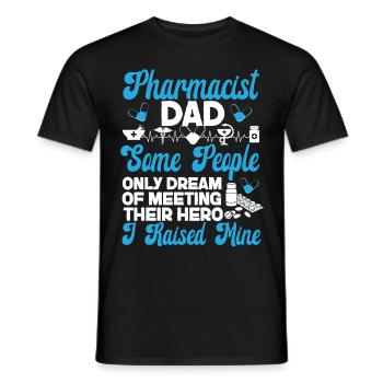 Pharmacy Tech Technician - Men's T-Shirt - black - Front - AI Model Male 178 light (178cm)