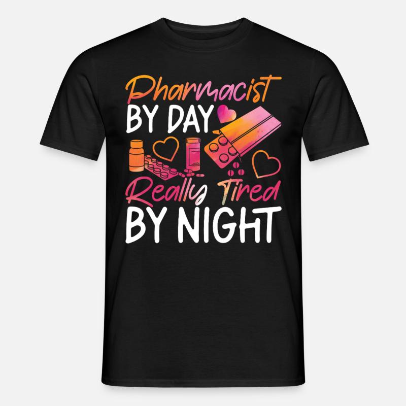 Pharmacy Tech Technician - Männer T-Shirt - Schwarz