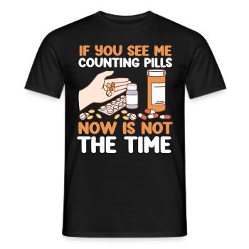 Pharmacy Tech Technician - Men's T-Shirt - black - Front - AI Model Male 178 light (178cm)