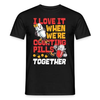 Technicien en pharmacie - T-shirt homme - noir - Devant - AI Model Male 178 light (178cm)