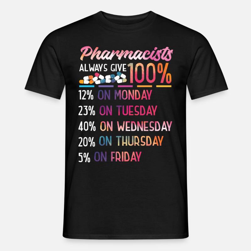 Pharmacy Tech Technician - Männer T-Shirt - Schwarz
