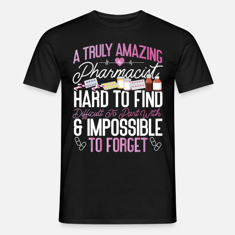 Pharmacy Tech Technician - Männer T-Shirt - Schwarz