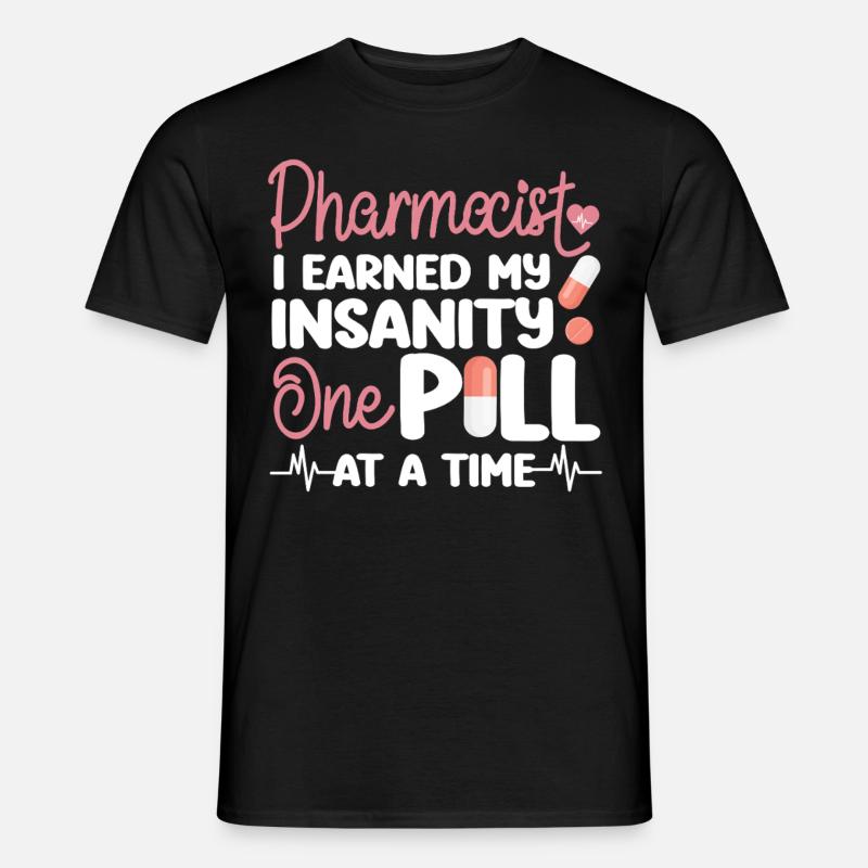 Pharmacy Tech Technician - Männer T-Shirt - Schwarz