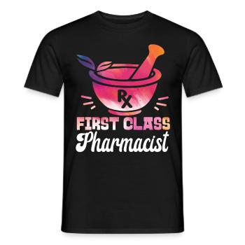 Pharmacy Tech Technician - Men's T-Shirt - black - Front - AI Model Male 178 light (178cm)