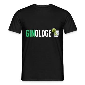 Gin - Gin Cocktail Gin Trinker Geschenk Shirt - Männer T-Shirt - Schwarz - Vorne - AI Model Male 178 light (178cm)