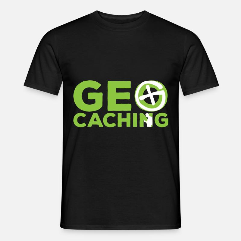 Geocaching Freizeit im Namen - Männer T-Shirt - Schwarz