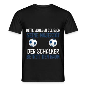 Schalker cooler Spruch Schalke Fan Fußball - Männer T-Shirt - Schwarz - Vorne - AI Model Male 178 light (178cm)