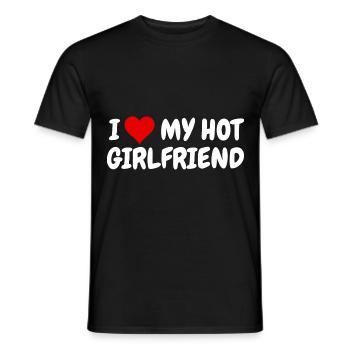 J’aime mon voyage de remise des diplômes de soirée de petite amie chaude - T-shirt homme - noir - Devant - AI Model Male 178 light (178cm)