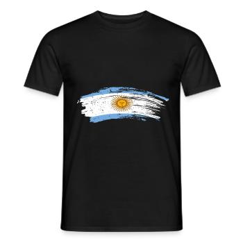 Argentinien - Männer T-Shirt - Schwarz - Vorne - AI Model Male 178 light (178cm)