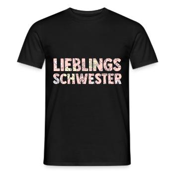 Geschwister Familie Schwestern Schwester - Männer T-Shirt - Schwarz - Vorne - AI Model Male 178 light (178cm)