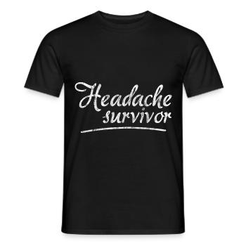 Headache Survivor 3 - Männer T-Shirt - Schwarz - Vorne - AI Model Male 178 light (178cm)