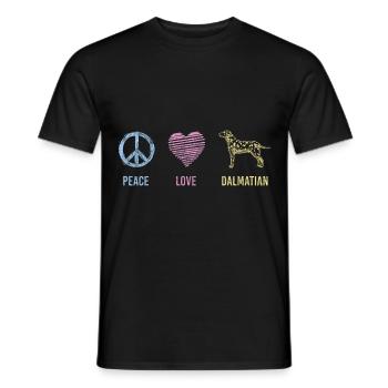 Dog breeds Paws Animal Love - Men's T-Shirt - black - Front - AI Model Male 178 light (178cm)