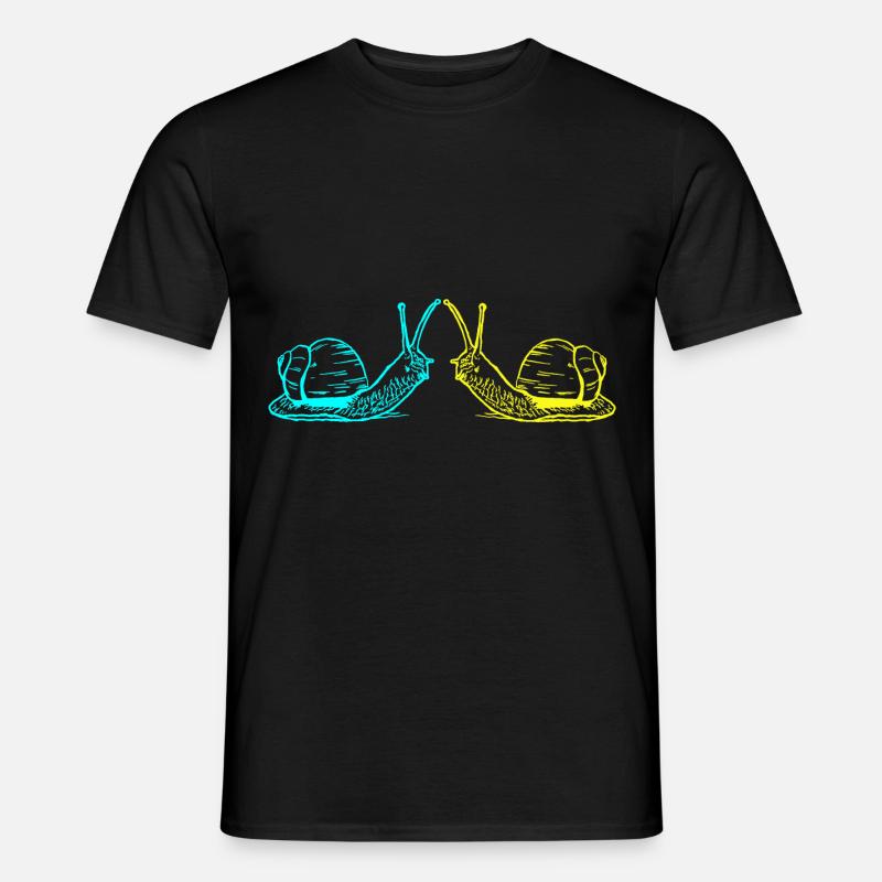 Snails Snail Shell Snail 80s 90s - Men’s T-shirt - black