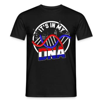 Pays-Bas Amsterdam Europa Dutch Drapeau Hollande - T-shirt homme - noir - Devant - AI Model Male 178 light (178cm)