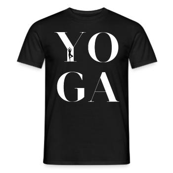 Yoga Sport Balance present meditate - Männer T-Shirt - Schwarz - Vorne - AI Model Male 178 light (178cm)