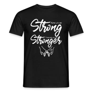 Nous sommes forts ensemble, nous sommes plus forts - T-shirt homme - noir - Devant - AI Model Male 178 light (178cm)