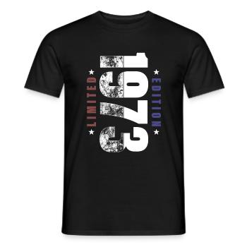 Grunge Birthday Limited Edition 1973 Naissance 1973 - T-shirt homme - noir - Devant - AI Model Male 178 light (178cm)