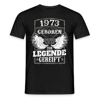 Vintage 1973 Geburtstag Geburtsjahr 1973 Männer - Männer T-Shirt - Schwarz - Vorne - AI Model Male 178 light (178cm)