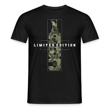 Camouflage 1983 Geboren Geburtsjahr 1983 Männer - Männer T-Shirt - Schwarz - Vorne - AI Model Male 178 light (178cm)