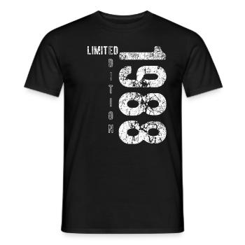 Limited Edition 1988 Birthday Vintage 1988 - Men's T-Shirt - black - Front - AI Model Male 178 light (178cm)