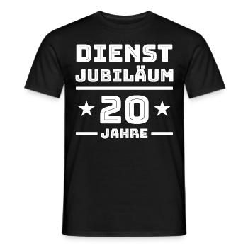 Dienstjubiläum 20 Jahre Firmenjubiläum Glückwunsch - Männer T-Shirt - Schwarz - Vorne - AI Model Male 178 light (178cm)