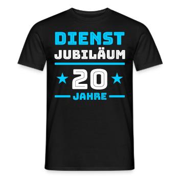Dienstjubiläum 20 Jahre Firmenjubiläum Glückwunsch - Männer T-Shirt - Schwarz - Vorne - AI Model Male 178 light (178cm)
