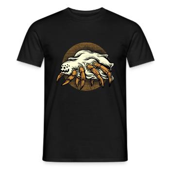 Halloween Costume Spider Monster Spooky Skull - Men's T-Shirt - black - Front - AI Model Male 178 light (178cm)