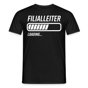 Filialleiter Loading Ladebalken - Männer T-Shirt - Schwarz - Vorne - AI Model Male 178 light (178cm)
