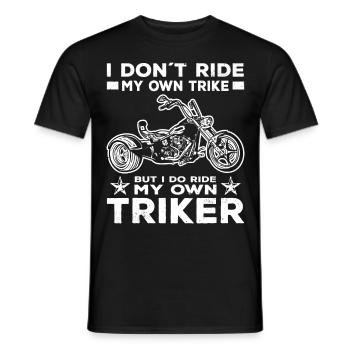 Idée cadeau Trike | Triker Moto Trikes Hommes - T-shirt homme - noir - Devant - AI Model Male 178 light (178cm)