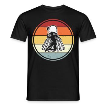 Badminton - Männer T-Shirt - Schwarz - Vorne - AI Model Male 178 light (178cm)