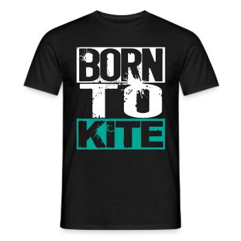 Born to Kite - Männer T-Shirt - Schwarz - Vorne - AI Model Male 178 light (178cm)