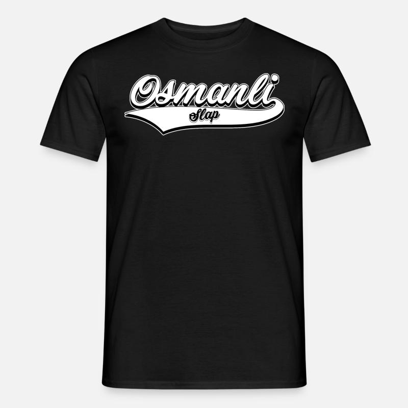 oslap baseball logo 2 - Männer T-Shirt - Schwarz