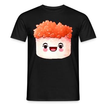 Sushi - T-shirt homme - noir - Devant - AI Model Male 178 light (178cm)