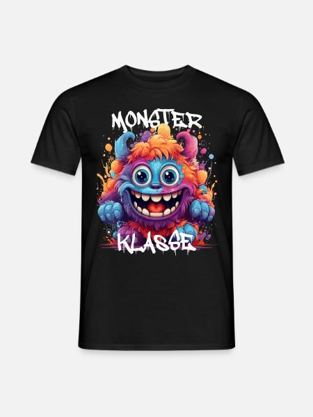 Graffiti Monsterklasse Grundschule Klassentier 02 - Männer T-Shirt - Schwarz