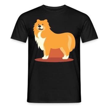Niedliches Hundedesign für Hundebesitzer - Männer T-Shirt - Schwarz - Vorne - AI Model Male 178 light (178cm)