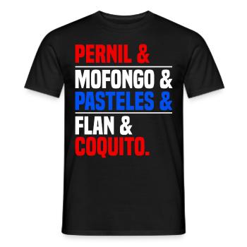 Puerto Rico Flagge | Puerto Ricaner Geschenkideen - Männer T-Shirt - Schwarz - Vorne - AI Model Male 178 light (178cm)