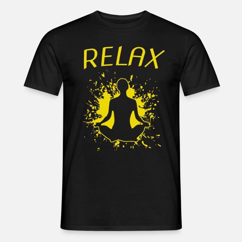relax - Männer T-Shirt - Schwarz