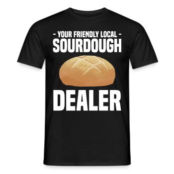 Sauerteig - Männer T-Shirt - Schwarz - Vorne - AI Model Male 178 light (178cm)