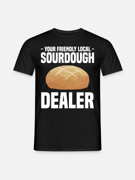Sauerteig - Männer T-Shirt - Schwarz
