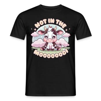Kuh Not In The Moo - Männer T-Shirt - Schwarz - Vorne - AI Model Male 178 light (178cm)