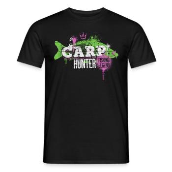 Karpfen Carp Hunter Angeln Angler Fisch Graffiti - Männer T-Shirt - Schwarz - Vorne - AI Model Male 178 light (178cm)