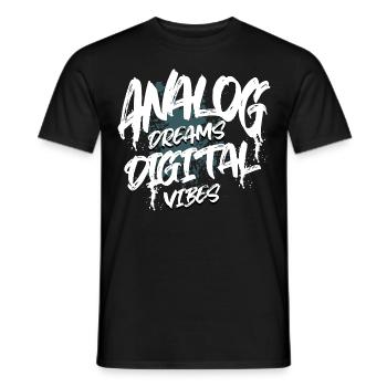 Synthétiseur - T-shirt homme - noir - Devant - AI Model Male 178 light (178cm)