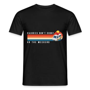 Food Truck Food Fries - Men's T-Shirt - black - Front - AI Model Male 178 light (178cm)