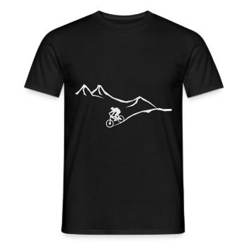 Fahrradsport am Kind und Herren im Sport Citybike - Männer T-Shirt - Schwarz - Vorne - AI Model Male 178 light (178cm)