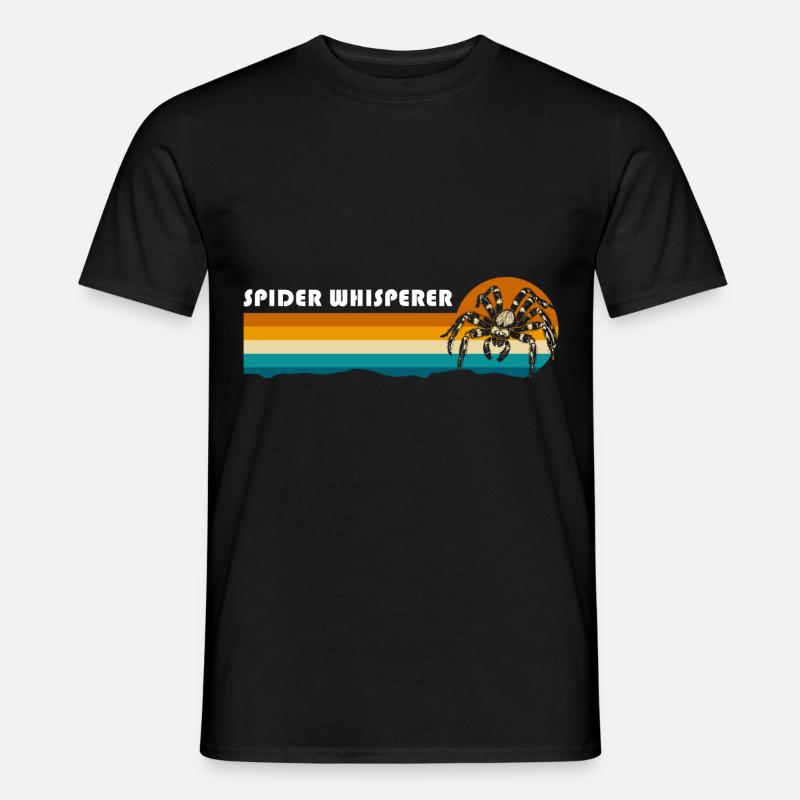 Spinne Netz Biss - Männer T-Shirt - Schwarz